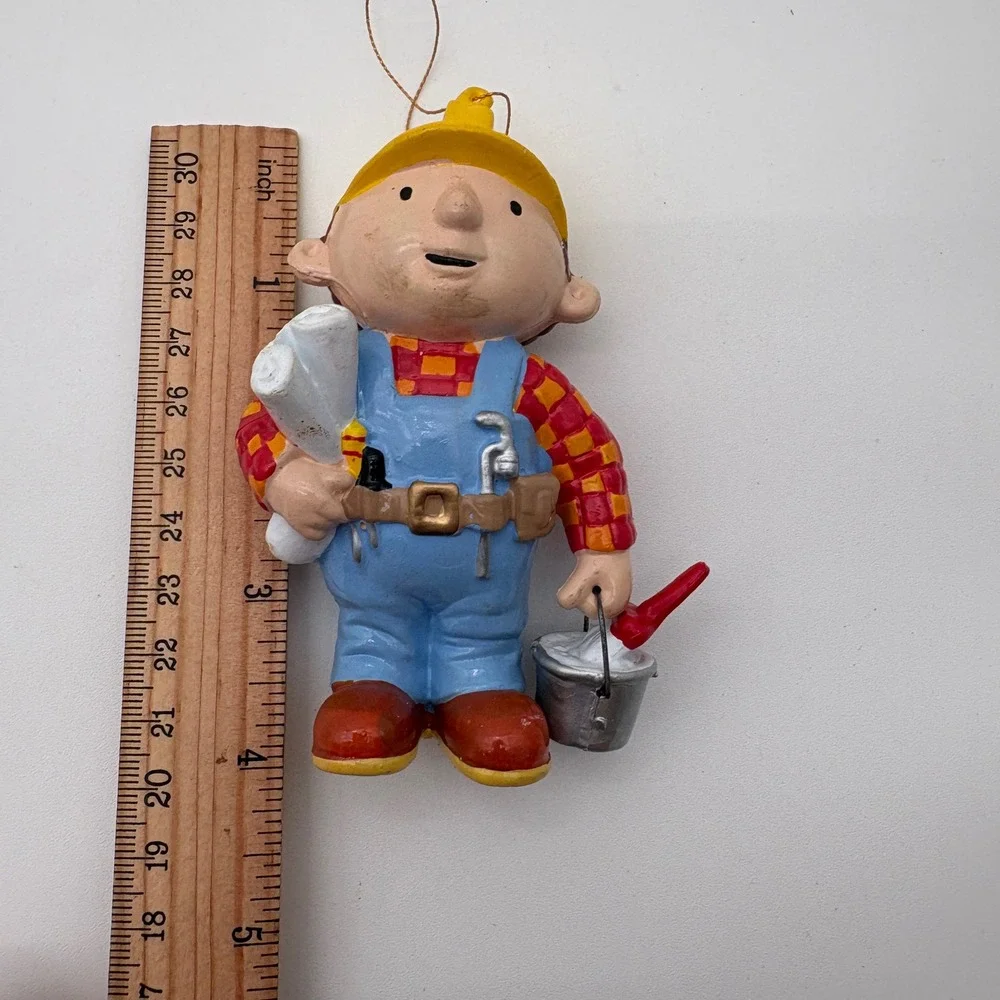 Bob the Builder Kurt S Adler Christmas Ornament Vintage Paint handyman 2002 Fig